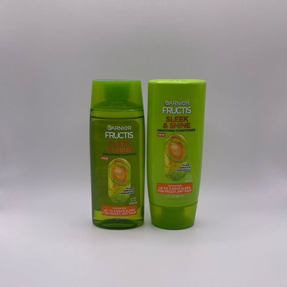 Garnier Sleek and Shine Hair Shampoo & Conditioner Travel Duo 2 PCS. Set - Picture 1 of 11